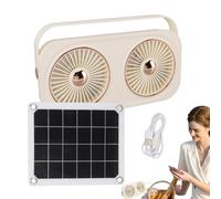 Fanático de la casa del perro genérico, fanáticos solares para el hogar, Solar Green House Fan, Con batería agotada por el clima de ahorro de energía para el sótano del granero de redacción en