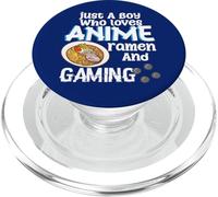 Fanático de la película Foodie Solo un Chico Que ama el Anime Ramen y los Juegos PopSockets PopGrip para MagSafe