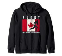 Fanático del Rugby de Canadá - La Gloria Dura para Siempre Sudadera con Capucha