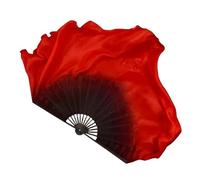 fanáticos de la danza china, Velo de abanico seda for danza del vientre, varios tamaños, 2 uds., accesorios práctica for rendimiento Yangko(31cm 40cm veil,1pcs right 1pcs left)