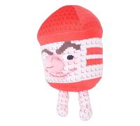 Fanáticos del Juego Adorable Figura de Peluche Que da Vida Al Juego para Niños, Juguete de Peluche Súper Suave para Fanáticos del Adultos (Gorra roja)