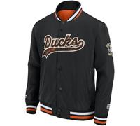 Fanatics Anaheim Ducks NHL SATEEN College Jacket, Negro , M