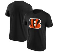 Fanatics Cincinnati Bengals NFL - Camiseta de manga corta con logotipo primario, color negro, Negro , M