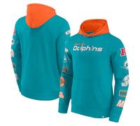 Fanatics Miami Dolphins NFL - Sudadera con capucha y estampado de manga - XL