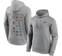 Fanatics NFL All Team Logo Hombre Sudadera con Capucha Gris XL