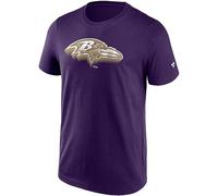 Fanatics NFL - Camiseta con logotipo de Baltimore Ravens en cromo, talla L, Baltimore Ravens