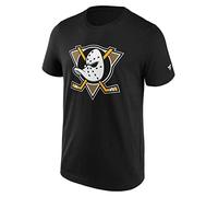Fanatics NHL Anaheim Ducks Primary Logo Graphic T-Shirt Color Negro, Talla XXL Camiseta, XX-Large Unisex Adulto