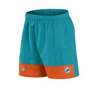 Fanatics Pantalones cortos de malla NFL Miami Dolphins, turquesa, L