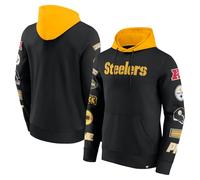 Fanatics Pittsburgh Steelers NFL - Sudadera con capucha y estampado de manga - L