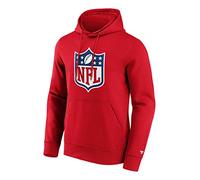 Fanatics - Sudadera con capucha con logotipo de la NFL Shield Primary, color rojo, rojo, M