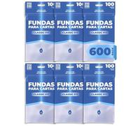 Fanatiko Fundas Cartas Pokemon 600 uds 67x94 mm | Penny Sleeves Transparentes Sin Ácido | Protector Compatible con Magic, TCG y Cromos Fútbol Coleccionables | Card Sleeves Classic Fit