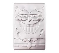 FaNaTtik Bob Esponja Pantalones Cuadrados 25 Aniversario .999 Lingote de metal chapado en plata