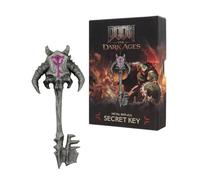FaNaTtik HOMEDOOM: La Edad Oscura, réplica de llave secreta de metal, edición limitada (5000 en todo el mundo), mercancía oficial, color plateado antiguo