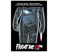 FaNaTtik Impresión artística A3 de edición limitada de Friday the 13, con licencia oficial de terror coleccionable, 297 x 420 mm