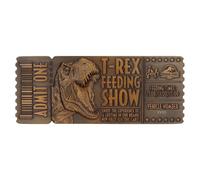Fanattik Jurassic Park Feeding Show - Billete y Soporte de Metal Coleccionable