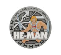 FaNaTtik Masters of the Universe He-Man - Moneda coleccionable de edición limitada - Moneda de metal oficial MOTU numerada individualmente, limitada a 5.000 en todo el mundo, 38 mm