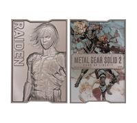 FaNaTtik Metal Gear Solid 2 Lingote de metal coleccionable Raiden - Producto oficial, edición limitada 5.000 en todo el mundo, numerado con soporte de exhibición