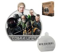 FaNaTtik Metal Gear Solid Delta Cobra - Medallón de unidad de cobra - Edición limitada + metal numerado individualmente coleccionable | Licencia oficial | 80 x 84 mm con soporte de exhibición