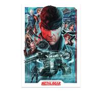 Fanattik metal gear solid montage - impresión artística a3 - edició