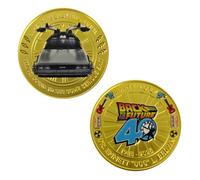 FaNaTtik Moneda de presentación del 40 aniversario de Back to the Future, coleccionable con licencia oficial, numerada individualmente, limitada a 1.985 en todo el mundo, 38 mm de diámetro con caja
