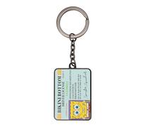 FaNaTtik SpongeBob SquarePants - Llavero de licencia de conducir - Edición limitada de metal coleccionable para fanáticos, llavero numerado individualmente