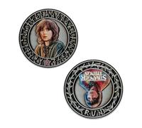 FaNaTtik Stranger Things - Moneda Coleccionable de edición Limitada Will & Joyce - Moneda esmaltada con Licencia Oficial, numerada Individualmente, 39 mm, 5.000 en Todo el Mundo