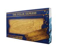 FaNaTtik The Polar Express - Billete de tren chapado en oro de 24 quilates