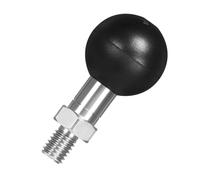 FANAU Base de montaje adaptador de bola de 1 pulgada, compatible con brazos de doble casquillo de tamaño B de RAM Mounts, adecuado para orificios roscados M8x1.25, motocicletas, ATV y vehículos