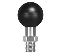 FANAUE Adaptador de bola de 1 pulgada con poste roscado M10 x 1.25 compatible con soportes RAM Brazo de doble enchufe de tamaño B, base de cabeza de bola de 1 pulgada se puede instalar en cualquier