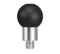 FANAUE - Adaptador de cabeza de bola de 17 mm con rosca de 1/4 pulgadas, compatible con el soporte GPS Garmin, para accesorios de soporte de teléfono móvil para bicicleta, motocicleta