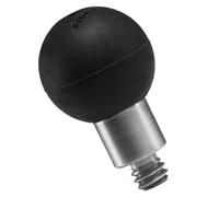 FANAUE Adaptador de cabeza de bola de 20 mm con rosca de 1/4 pulgadas compatible con todas las marcas de brazo de bola de 20 mm y base de soporte de teléfono para motocicleta, tornillo de 1/4 pulgadas