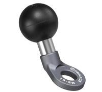 FANAUE Base de bola adaptadora de cabeza de perno en ángulo con agujero de montaje de 10 mm, base de montaje de aleación de aluminio MB-01 para soportes RAM tamaño B, brazo de doble enchufe de bola de