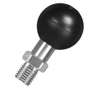 FANAUE Base de montaje con adaptador de bola de 1 pulgada, compatible con brazos de montaje dobles, se adapta a orificios roscados M10x1.25 en motocicletas, ATV y vehículos eléctricos