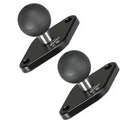 FANAUE Base de Montaje Diamante de Bola Compatible con RAM Soporte Tipo B Brazo de Doble Enchufe, Espacio Entre los Orificios Montaje es 1,912" consonancia patrón Orificios AMPS estándar Industria