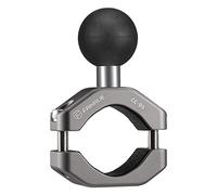 FANAUE Base de Montaje en U para Manillar de Motocicleta con Adaptador de Bola de 1 pulg Compatible RAM Mount B Talla Brazo de Doble Enchufe y Soporte Teléfono Motos para 0,85"-1,14" Diámetro Rieles