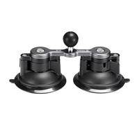 FANAUE Base de ventosa Twist Lock con adaptador de bola de 1 pulgada compatible con RAM Mount B, tamaño brazo de doble zócalo y soporte de teléfono para bicicleta, moto, soporte para teléfono móvil,