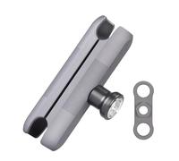 FANAUE Brazo antirrobo de Doble Enchufe Compatible con Soportes RAM, Cabeza de Bola tamaño B y Soporte para teléfono de Bicicleta, se Adapta a Todos los adaptadores de Bola estándar de 1 Pulgada,