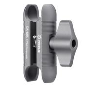 FANAUE Brazo de doble agarre compatible con bola de 17 mm, aleación de aluminio, compatible con GPS Garmin y soporte para teléfono para bicicleta y moto