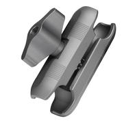 FANAUE Brazo doble de cabeza esférica de aluminio de 20 mm solo soporta la instalación de adaptador de cabeza de bola de 20 mm, conecta el clip del teléfono y la base de bola de 20 mm y se puede