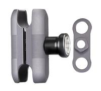 FANAUE DA-ES60F Brazo antirrobo de doble enchufe Compatible con RAM mounts B tamaño Cabeza de bola de 1 pulgada y Soporte para celular de moto soporte para celular de bicicleta Aluminio Longitud 2.36"