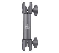 FANAUE - Soporte de brazo giratorio de doble enchufe, extensión de aluminio, compatible con adaptadores de tamaño B de RAM Mounts/Bola de una pulgada. Longitud del brazo de 150 mm (DA-150pro)