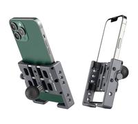 FANAUE Soporte de teléfono de aluminio con adaptador de cabeza de bola de 1 pulgada compatible con soportes RAM tamaño B con brazo de doble enchufe (CPC-07)