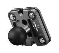 FANAUE Soporte de teléfono de aluminio con adaptador de cabeza de bola de 1 pulgada compatible con soportes RAM tamaño B brazo de doble enchufe (SA-01)