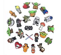 Fancico Adornos para zapatos Star Wars (25 unidades) para sandalias tipo zueco, regalos para niños, niñas, niños y adolescentes