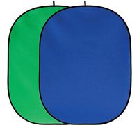 Fancierstudio Chromakey Verde fondo azul Croma plegable fondo plegable Reversible 5 'x7' Chroma-Key azul/verde por Fancierstudio RE2010 BG