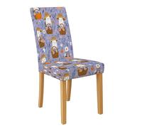 Fanciful - Fundas de silla de otoño para sillas de comedor, fundas elásticas y lavables de elastano, bonitos protectores de asiento de temporada para cocina y comedor, 1 unidad