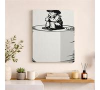 Fanciful - lona decorativo para pared, diseño minimalista y moderno para sala de estar, recámara, oficina, obras de arte estéticas del hogar, 16 x 20 pulgadas