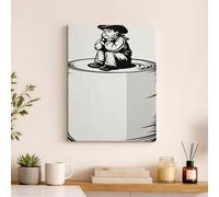 Fanciful - lona decorativo para pared, diseño minimalista y moderno para sala de estar, recámara, oficina, obras de arte estéticas del hogar, 12 x 16 pulgadas