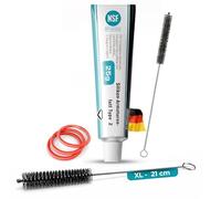 fancility® Kit 6 piezas DeLonghi y AEG ECAM/ESAM: 25 g grasa de silicona, 3 juntas tóricas y 2 cepillos para grupo de infusión