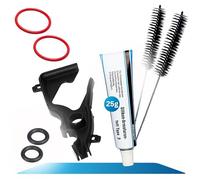 fancility Set de cuidado XL [incluye instrucciones en vídeo] para Siemens EQ5 EQ6 EQ7 EQ8 & Bosch Vero Neff Gaggenau - 25 g de grasa de silicona, junta moldeada, grupo de preparación de café